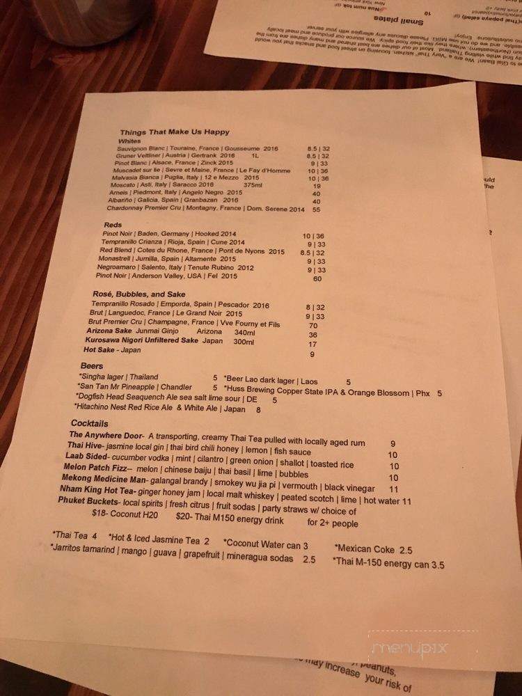 Glai Baan - Phoenix, AZ menu_pic