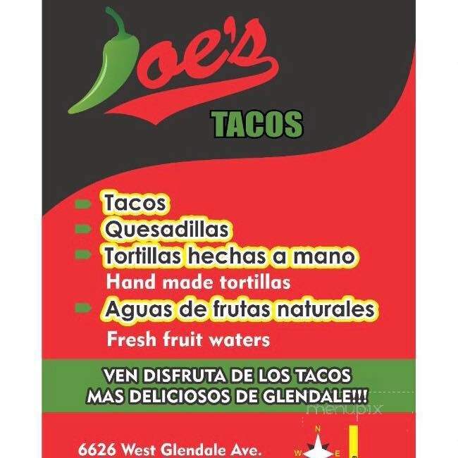 /30447788/Joes-Tacos-Menu-Phoenix-AZ - Phoenix, AZ