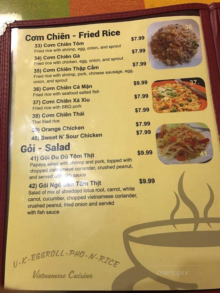 /31280494/Uk-Eggroll-Pho-N-Rice-Menu-Glendale-AZ - Glendale, AZ