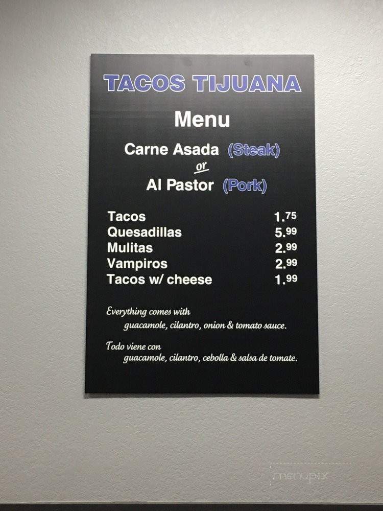 /31223541/Tacos-Tijuana-Menu-Glendale-AZ - Glendale, AZ