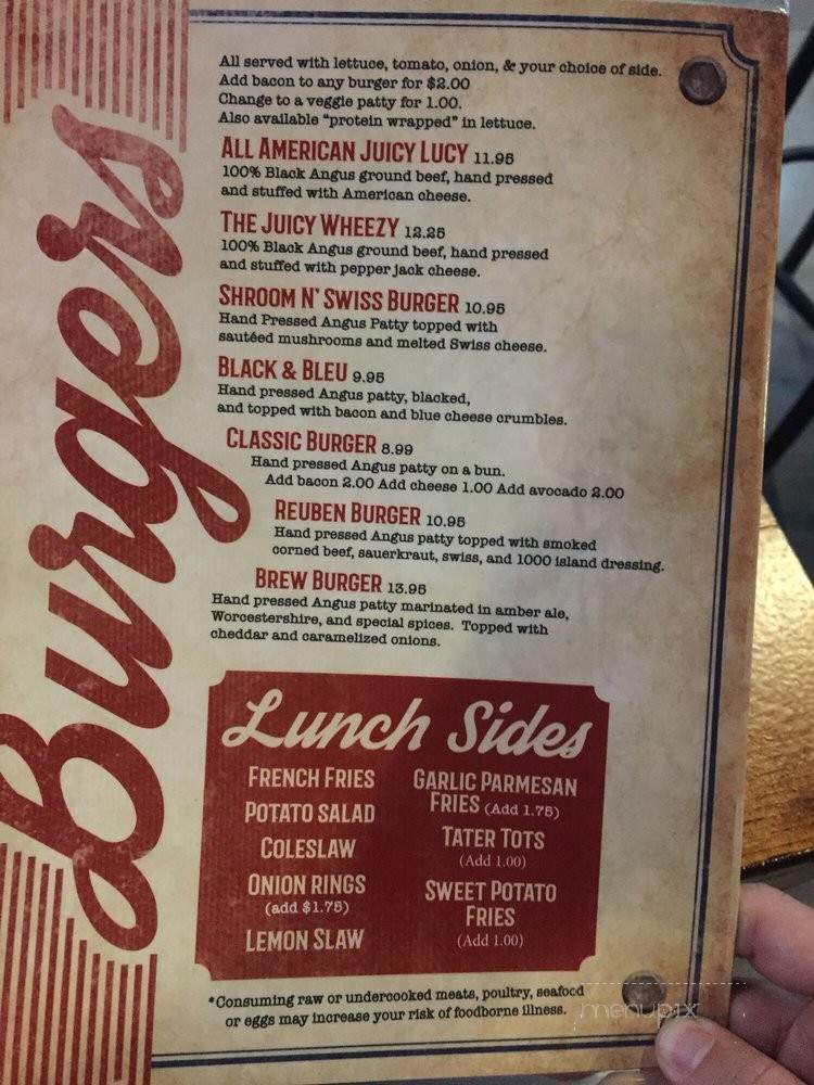 Wheezy's Restaurant & Sports Bar - Yuma, AZ menu_pic