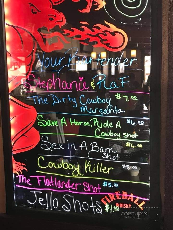 Bandits - Strawberry, AZ menu_pic