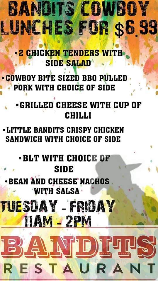 Bandits - Strawberry, AZ menu_pic