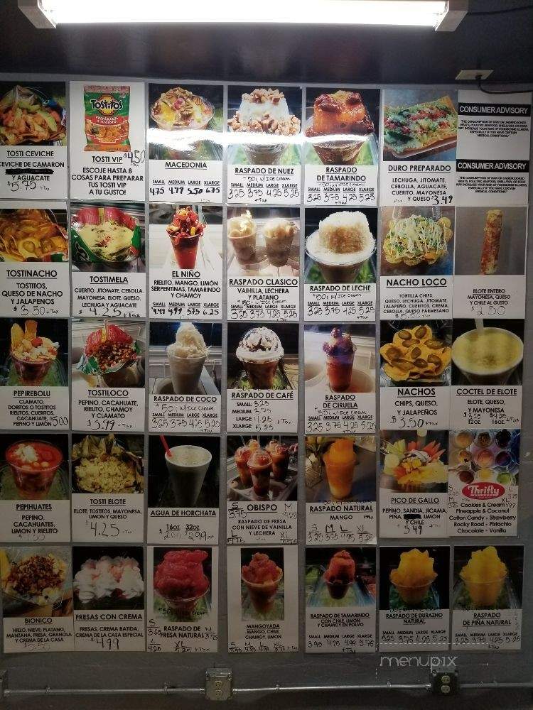 Mela's Raspados - Tucson, AZ menu_pic
