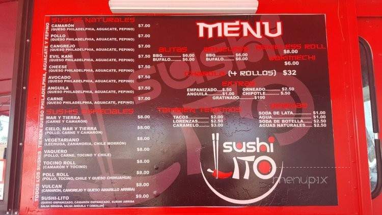 Sushi Lito - Tucson, AZ menu_pic