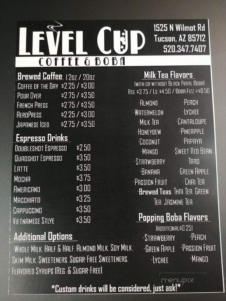 /30166726/Level-Cup-Coffee-and-Boba-Tucson-AZ - Tucson, AZ