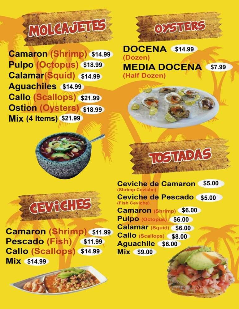 California Oyster Bar - Albuquerque, NM menu_pic