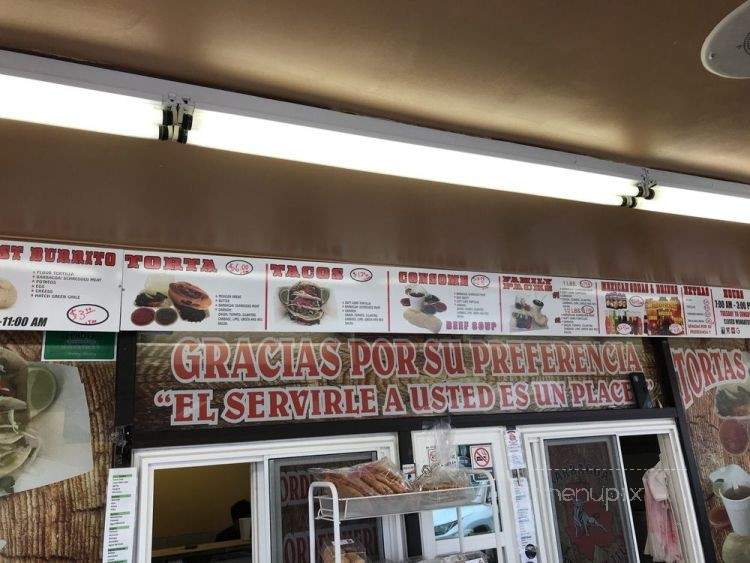 Barbacoa El Primo - Albuquerque, NM menu_pic