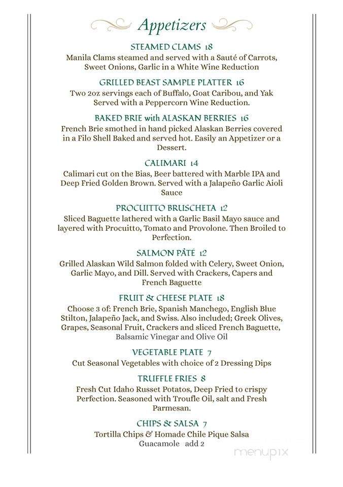 Truchas Mercantile - Truchas, NM menu_pic