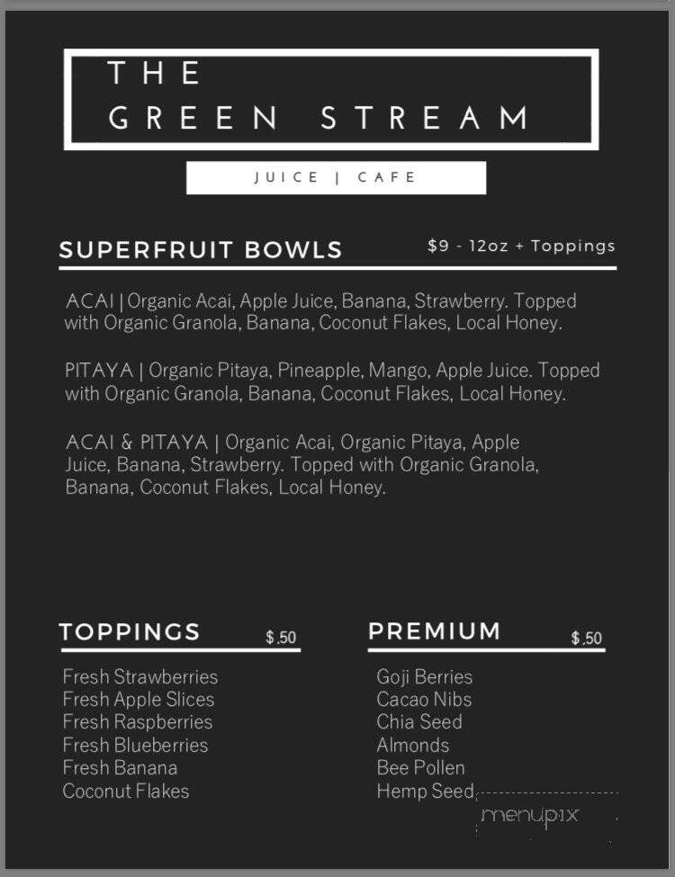 The Green Stream - Hobbs, NM menu_pic