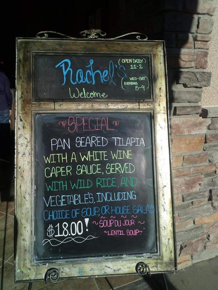 Rachel's - Alamogordo, NM menu_pic
