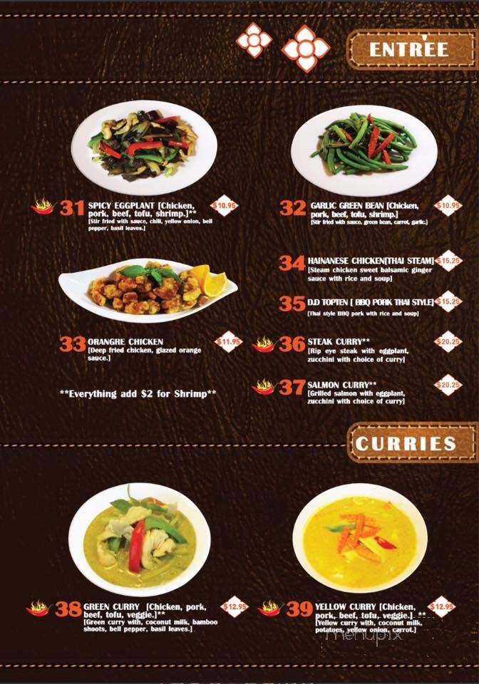 D Thai Bistro - Mesquite, NV menu_pic