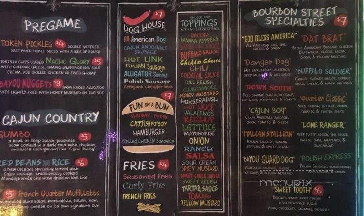 Bourbon Street - Las Vegas, NV menu_pic