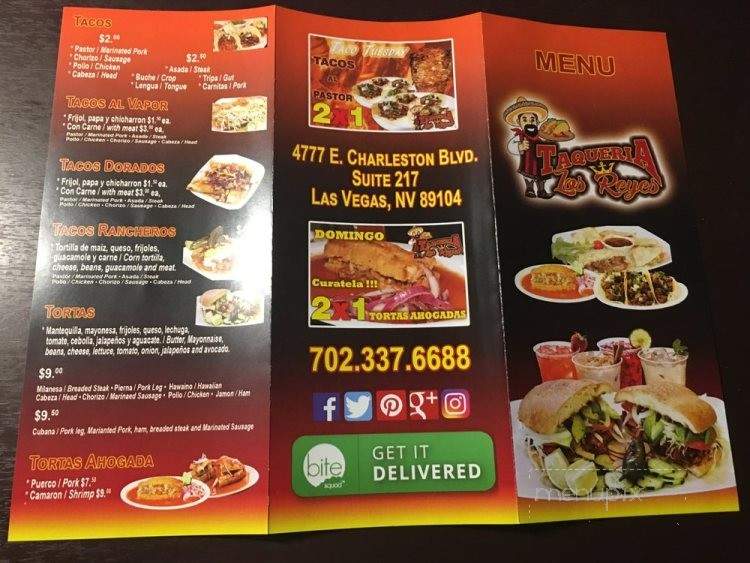 Taqueria Los Reyes - Las Vegas, NV menu_pic