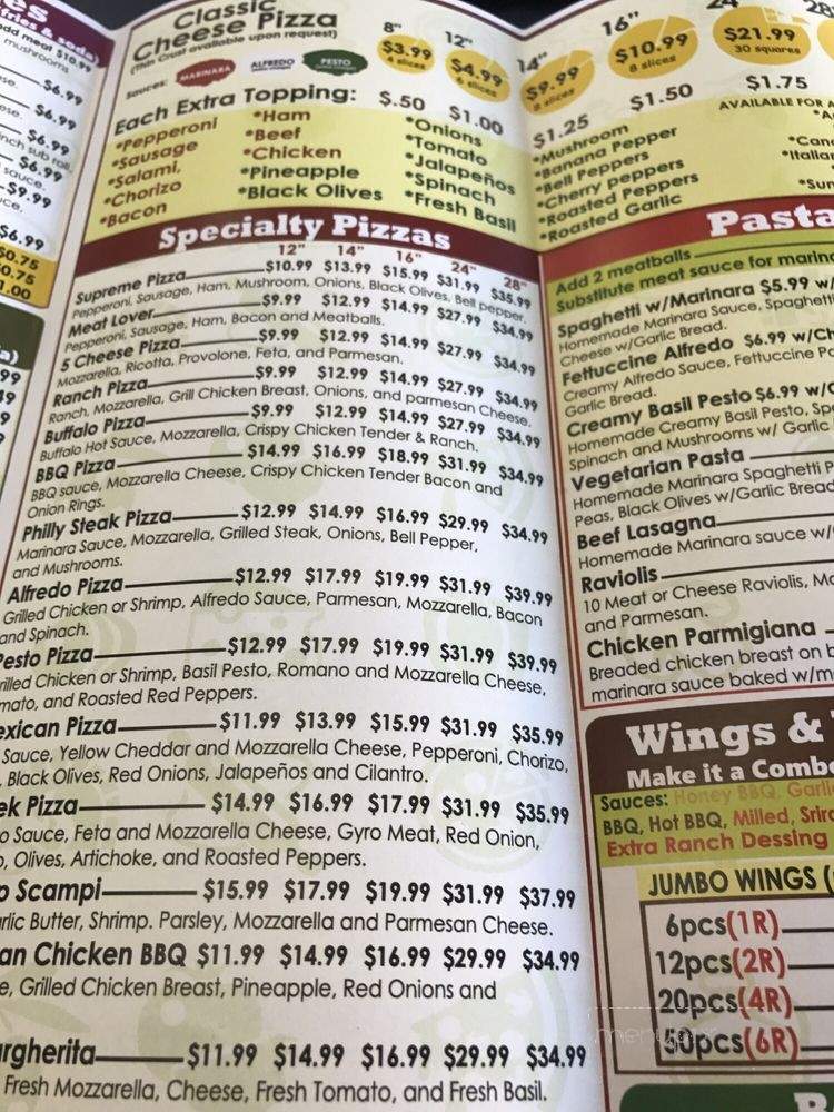 Palm Pizza & Kabob - Las Vegas, NV menu_pic