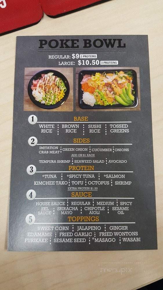 Poke Heaven - Las Vegas, NV menu_pic