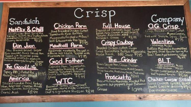 Crisp Sandwich Company - Las Vegas, NV menu_pic