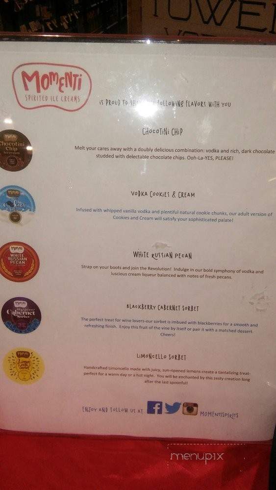 Momenti Spirited Ice Creams - Las Vegas, NV menu_pic