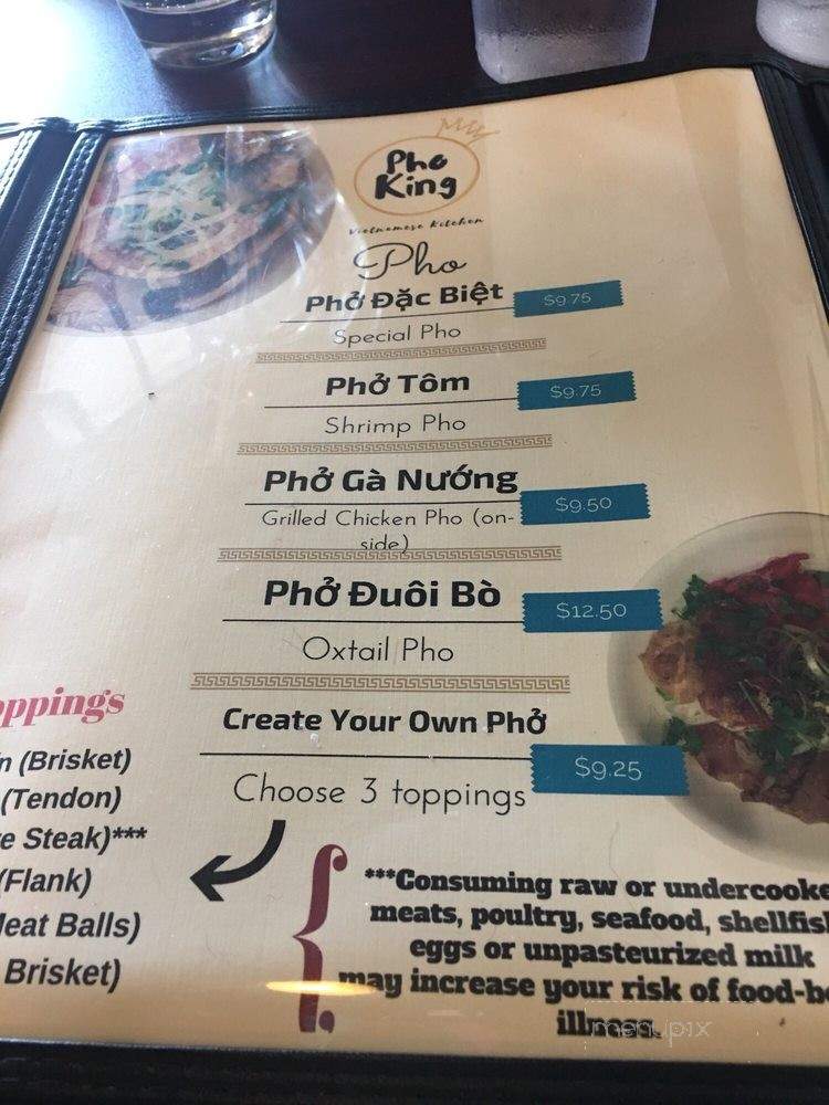 Pho King - Las Vegas, NV menu_pic