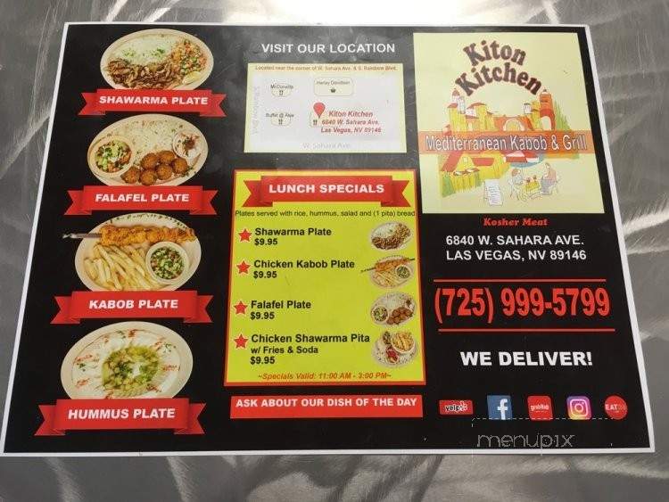 Kiton Kitchen - Las Vegas, NV menu_pic