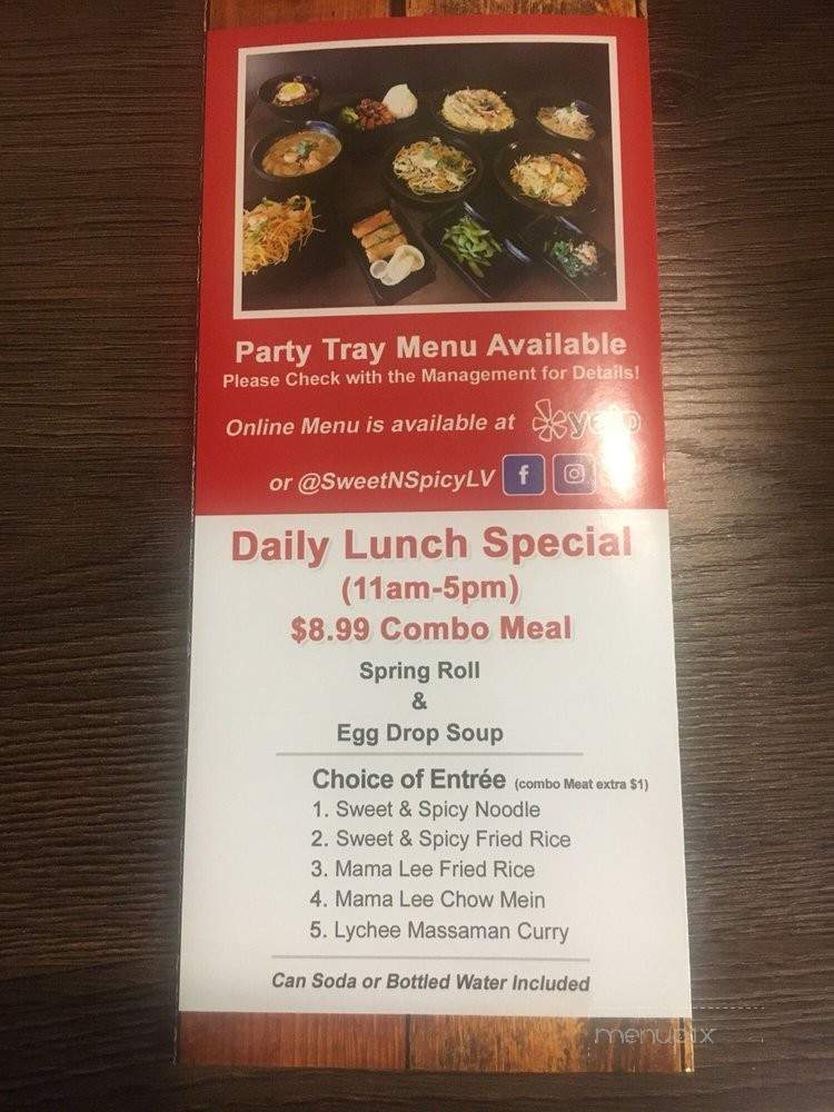 Sweet & Spicy - Las Vegas, NV menu_pic