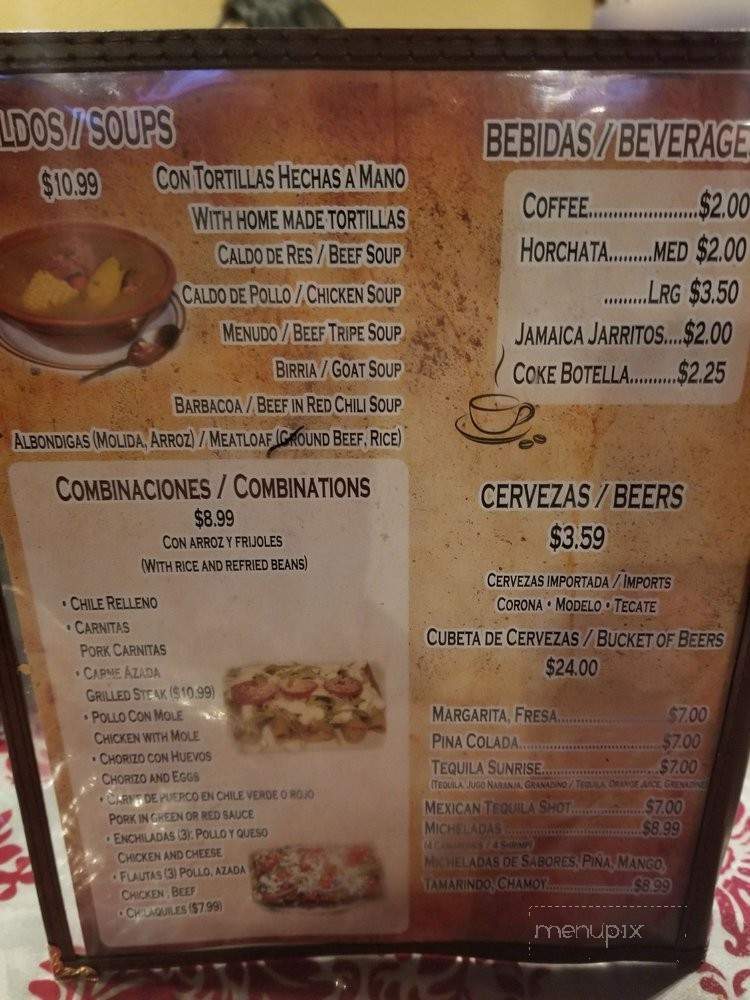 Mendoza's Bar & Grill - Reno, NV menu_pic
