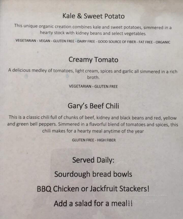 Scoups Ice Cream & Soup Bar - Carson City, NV menu_pic