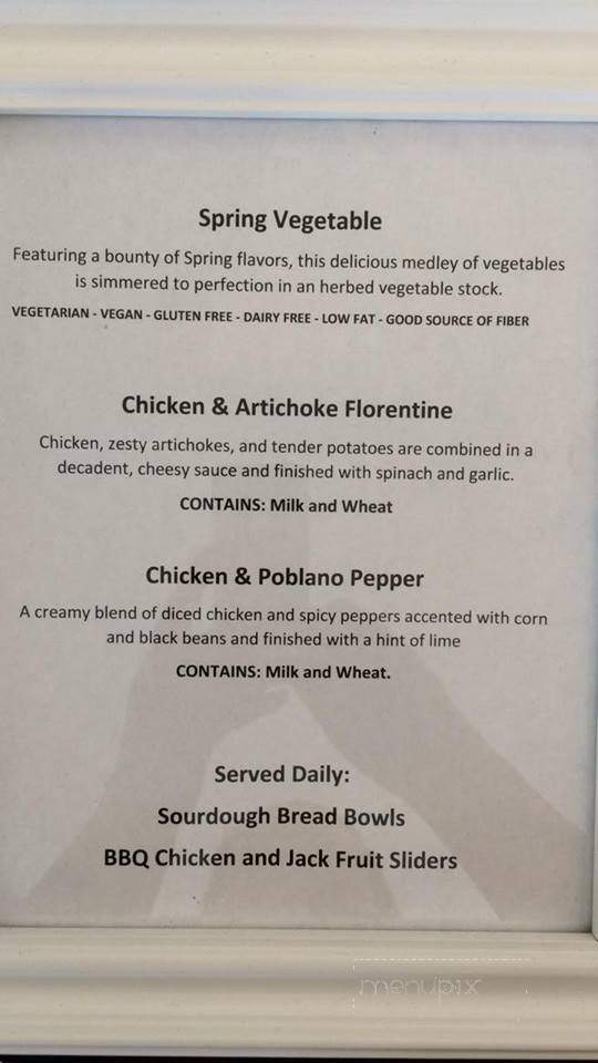 Scoups Ice Cream & Soup Bar - Carson City, NV menu_pic