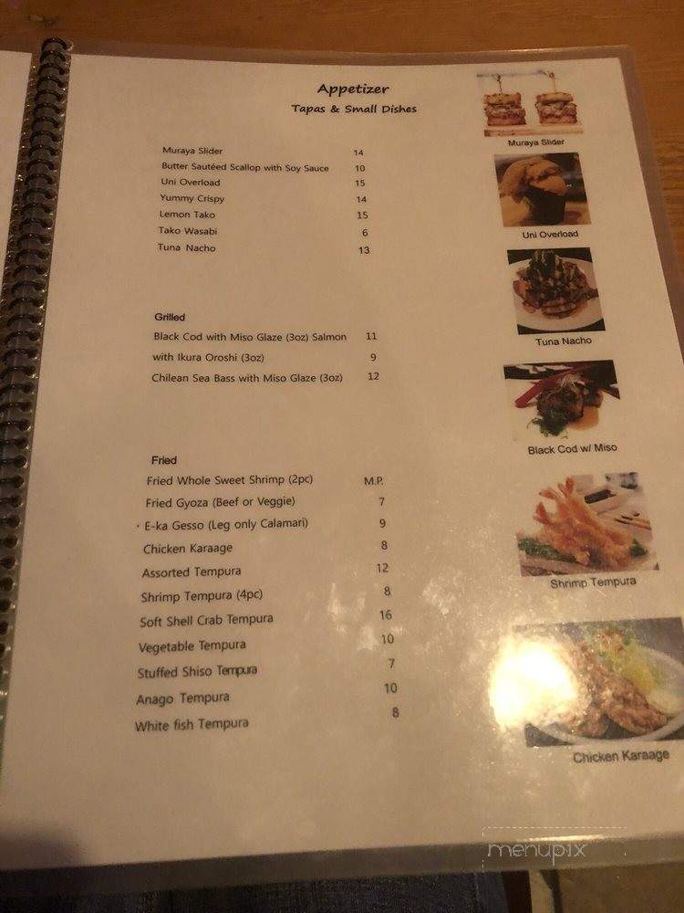 Muraya - Los Angeles, CA menu_pic