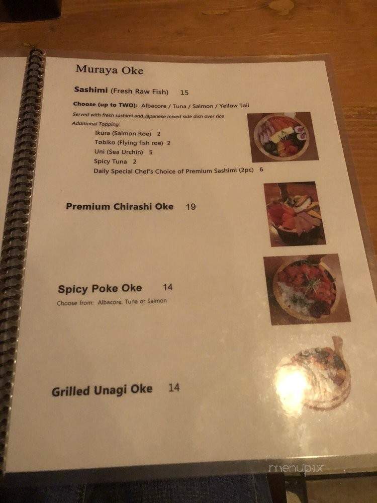 Muraya - Los Angeles, CA menu_pic