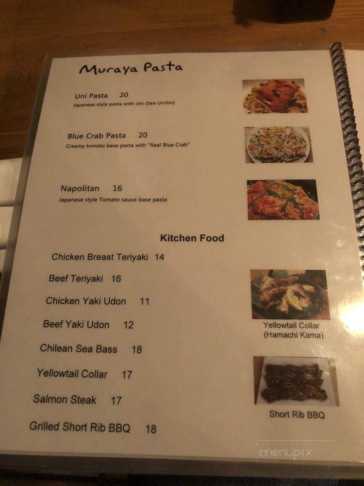 Muraya - Los Angeles, CA menu_pic