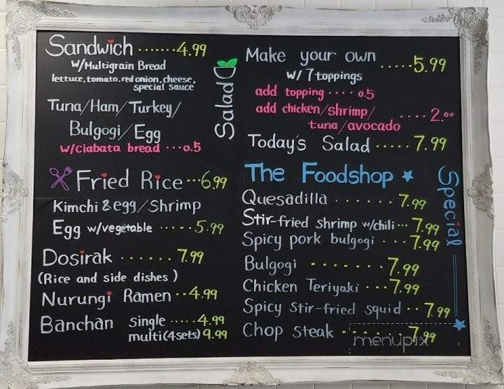 The Foodshop - Los Angeles, CA menu_pic