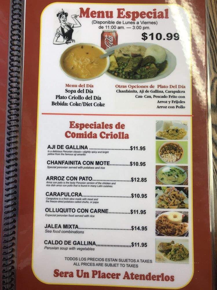 Tomboloco Peruvian Restaurant - Los Angeles, CA menu_pic