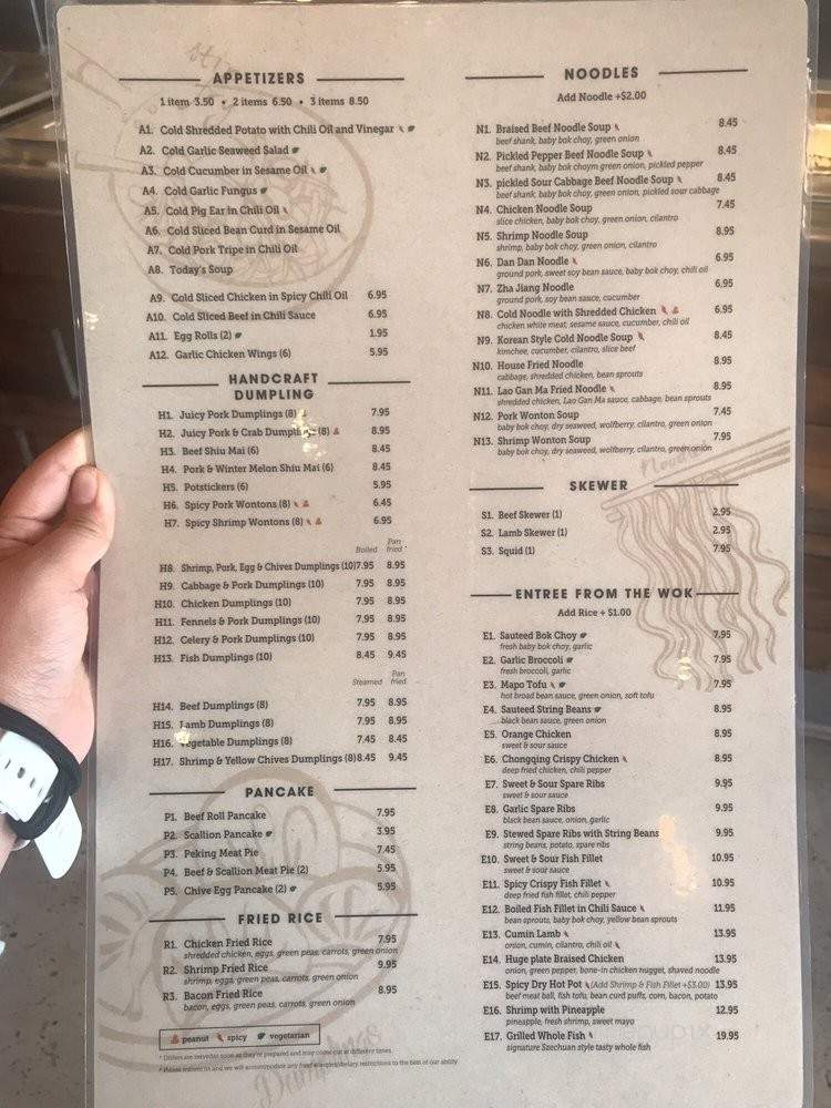 Northern Cafe - Los Angeles, CA menu_pic
