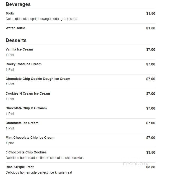 Thick N' Tasty Pizza - Los Angeles, CA menu_pic