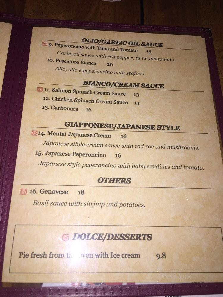 PASTA e PASTA by Allegro - Los Angeles, CA menu_pic