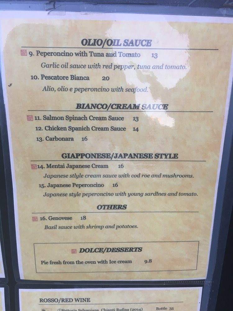 PASTA e PASTA by Allegro - Los Angeles, CA menu_pic