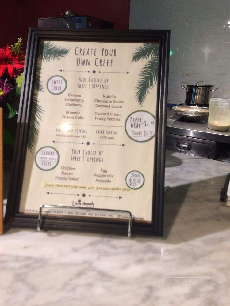 Little Heavenly Crepe - Los Angeles, CA menu_pic