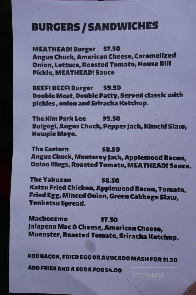 Meatzilla! - Los Angeles, CA menu_pic