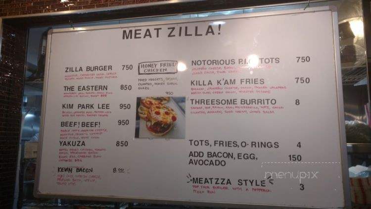 Meatzilla! - Los Angeles, CA menu_pic