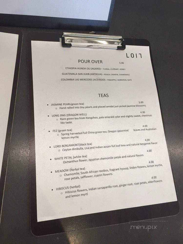 Loit Cafe - Los Angeles, CA menu_pic