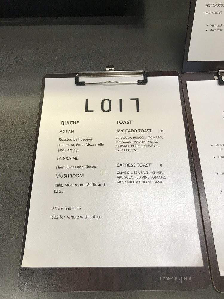 Loit Cafe - Los Angeles, CA menu_pic