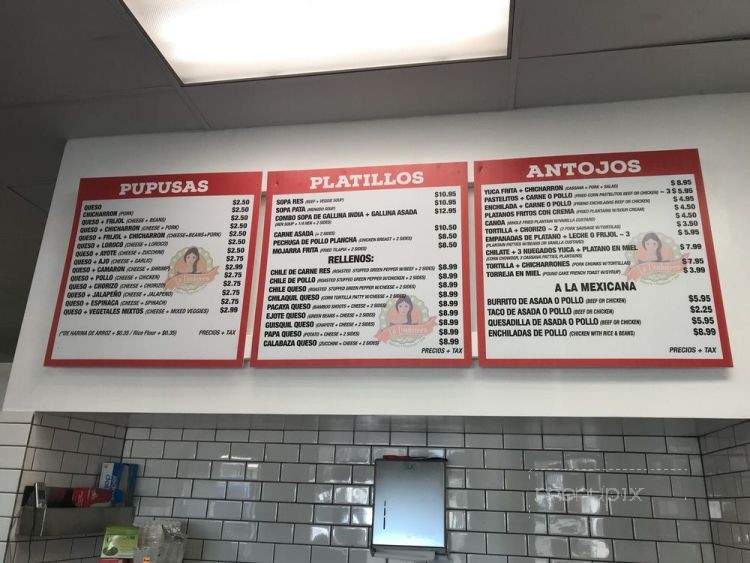 La Usuluteca - Los Angeles, CA menu_pic