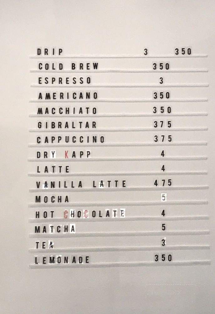 SPL Coffee - Los Angeles, CA menu_pic