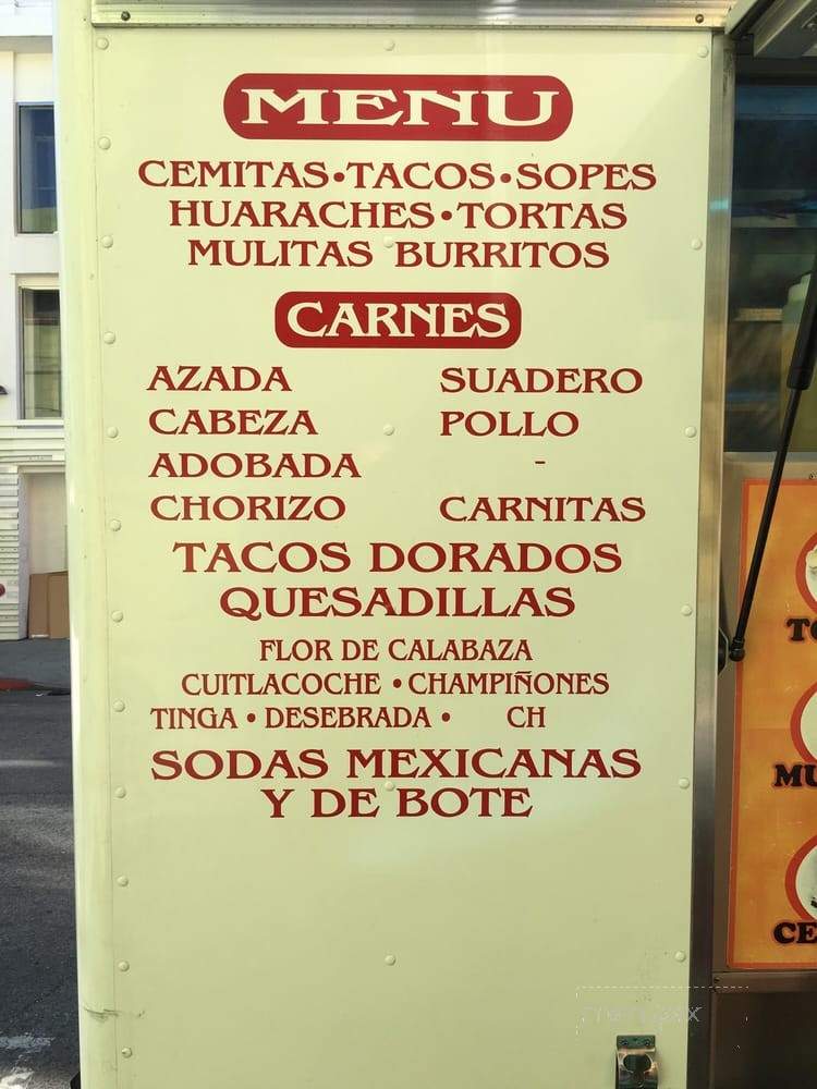La Reyna Del Sur - Los Angeles, CA menu_pic