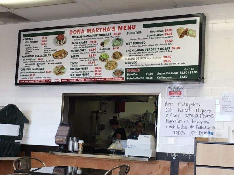Dona Marta's - Commerce, CA menu_pic