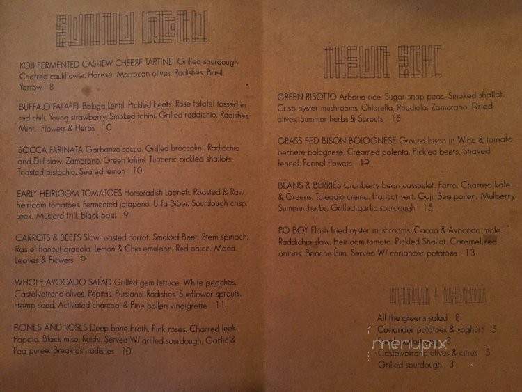 Of Aire - Los Angeles, CA menu_pic