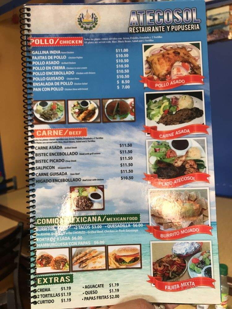 Pupuseria Y Panaderia Atecosol - Los Angeles, CA menu_pic
