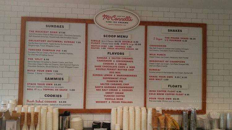 McConnell's Fine Ice Cream - Los Angeles, CA menu_pic