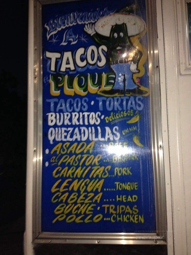 El Pique - Highland Park, CA menu_pic